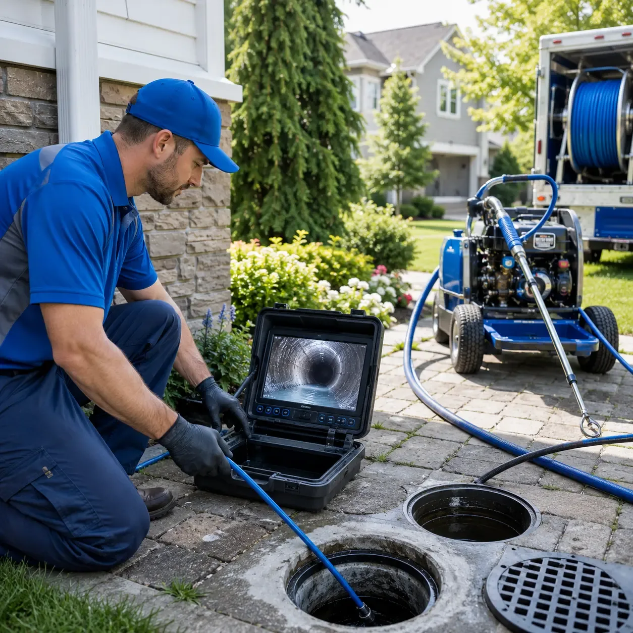 Outdoor drain cleaning professionals serving Stonington, IL