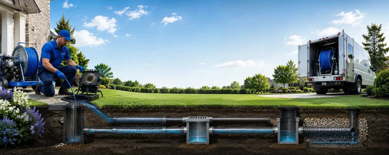 Outdoor drain cleaning information for Stonington, IL